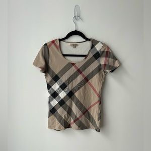 Burberry stretchy nova check shirt